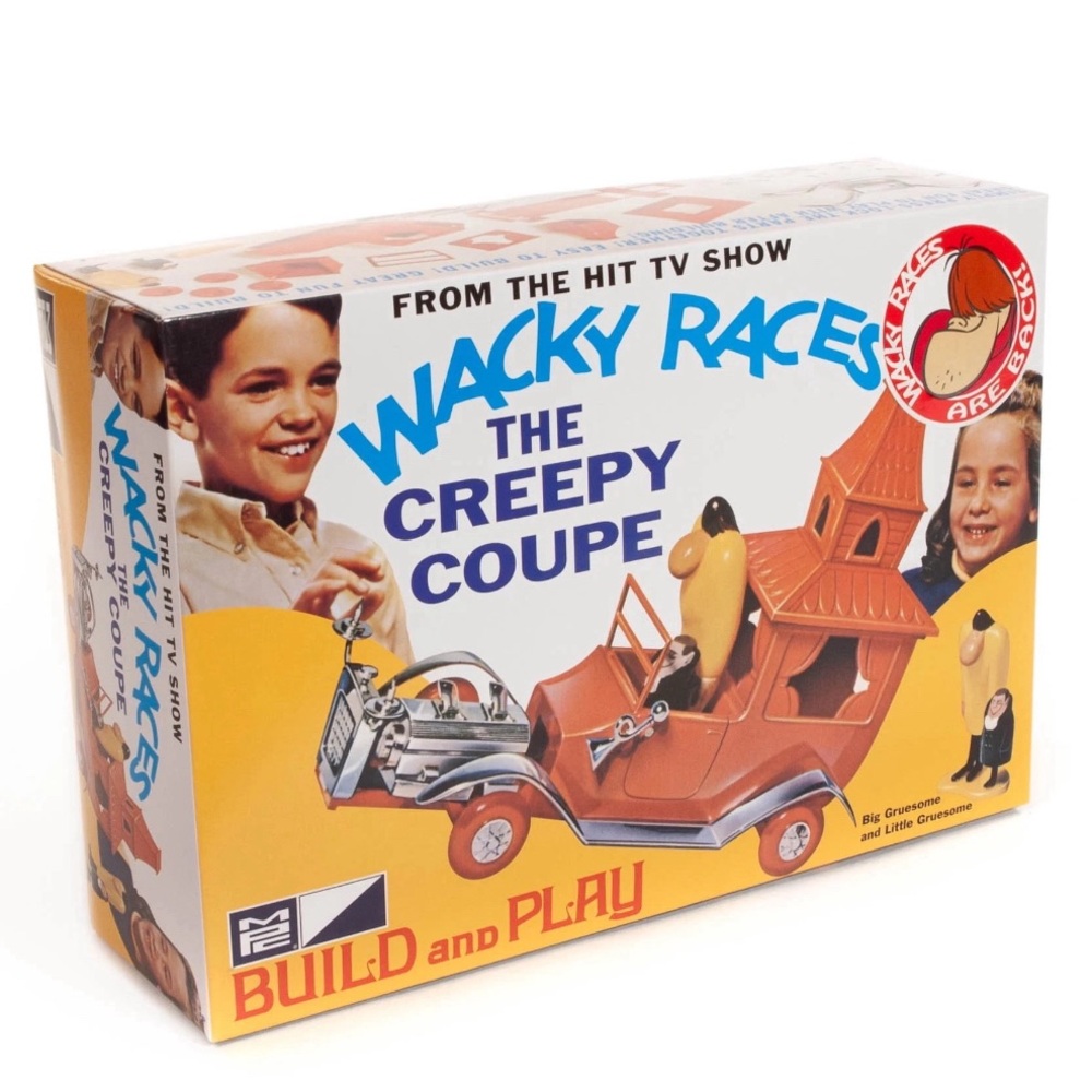 Wacky Races The Creepy Coupe Press-Lock Plastic Model Car Kit New Sealed